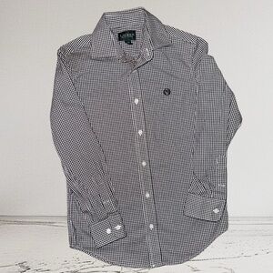 Boys Lauren Ralph Lauren Size 10 long sleeve button plaid down shirt